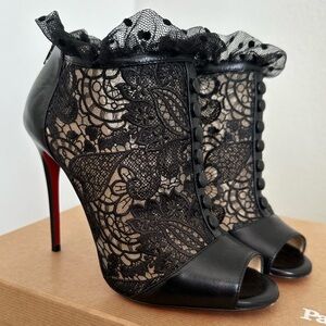 Christian Louboutin Lace Booties